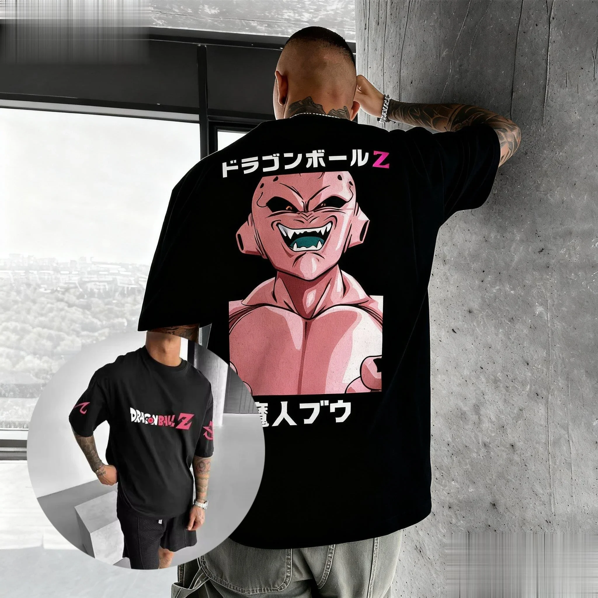 Nieuwe Zomer Dragon Ball Majin Buu Anime Mannen T-shirt Grafische Tee Vrouwen Korte Mouw Streetwear Casual Oversized Tops Vintage