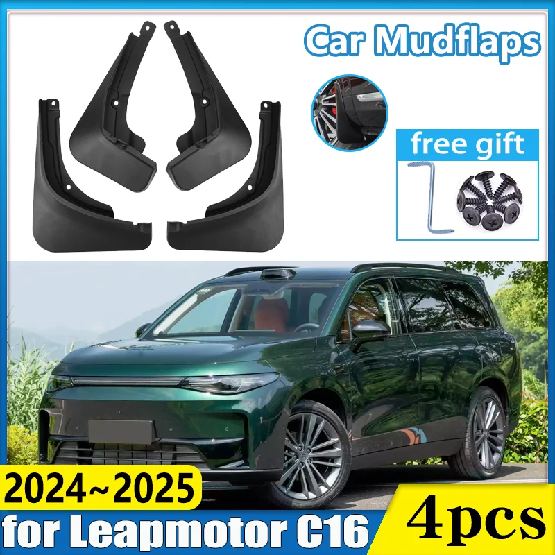 

Для Leapmotor C16 2024 2025 Leap Motor автомобильные брызговики брызгозащищенное крыло переднее колесо брызговики аксессуары для брызговиков