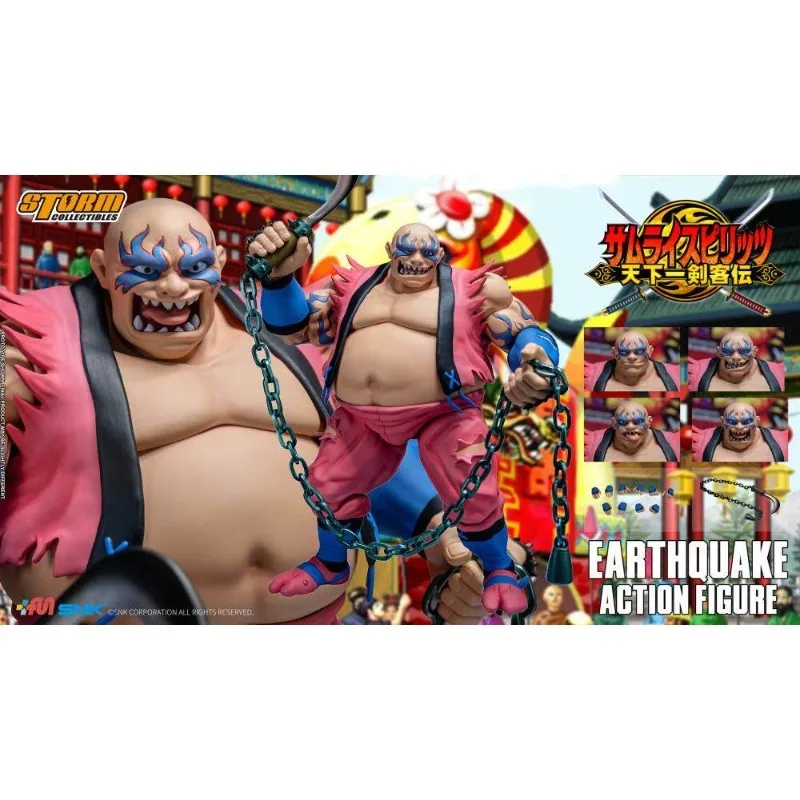 

In Stock Storm Toys 1/12 Scale Samurai Shodown 6 Earthquake Anime Action Figure Model Doll Toys Hobby Collectible