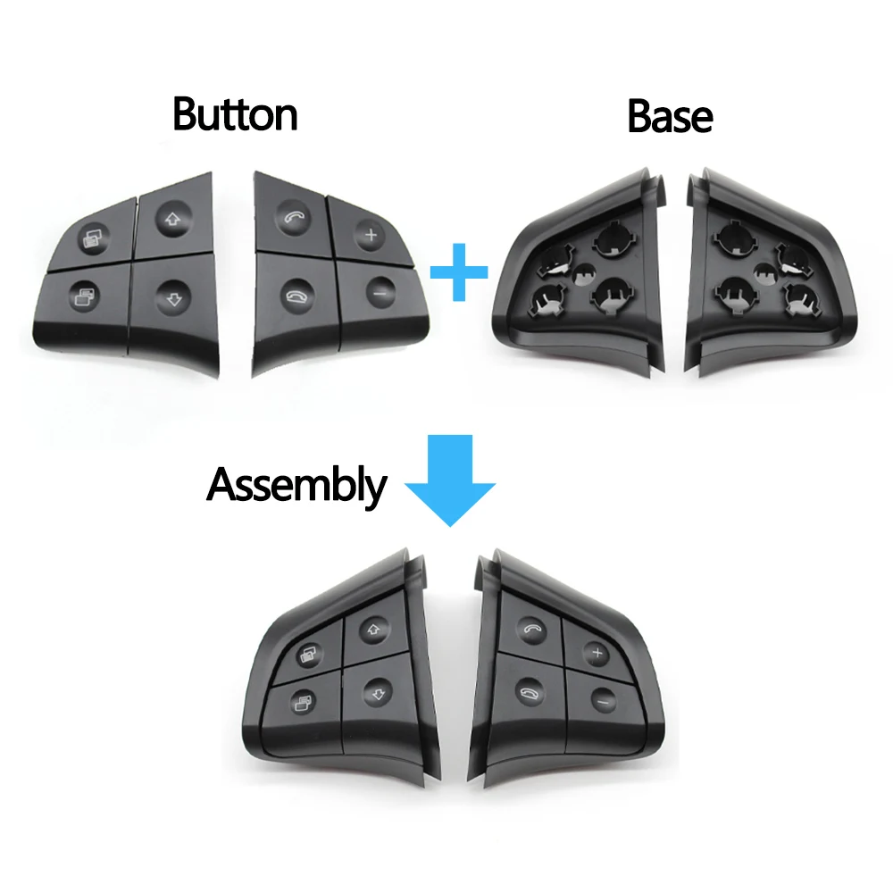 Автомобильный многофункциональный комплект кнопок на руль, ключи управления телефоном для Mercedes Benz W164 W245 W251 ML GL300/350/400/450 2006-2009