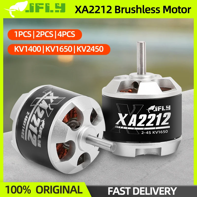 1/2/4PCS JFLY XA2212 2212 Brushless Motor KV1400 KV1650 KV2450 3-4S Lipo For FPV F450 F550 Drone Quadcopter Airplane Fixed Wing