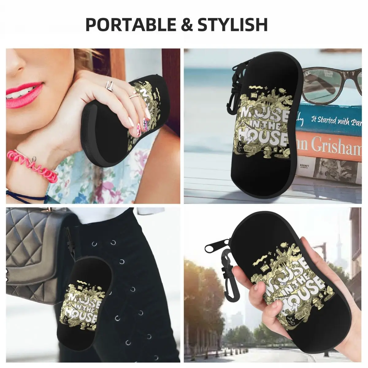 Mickey Mouse Mouse In The House Glasses Case Protective Glasses Storage Box Ins Eye Contacts Case