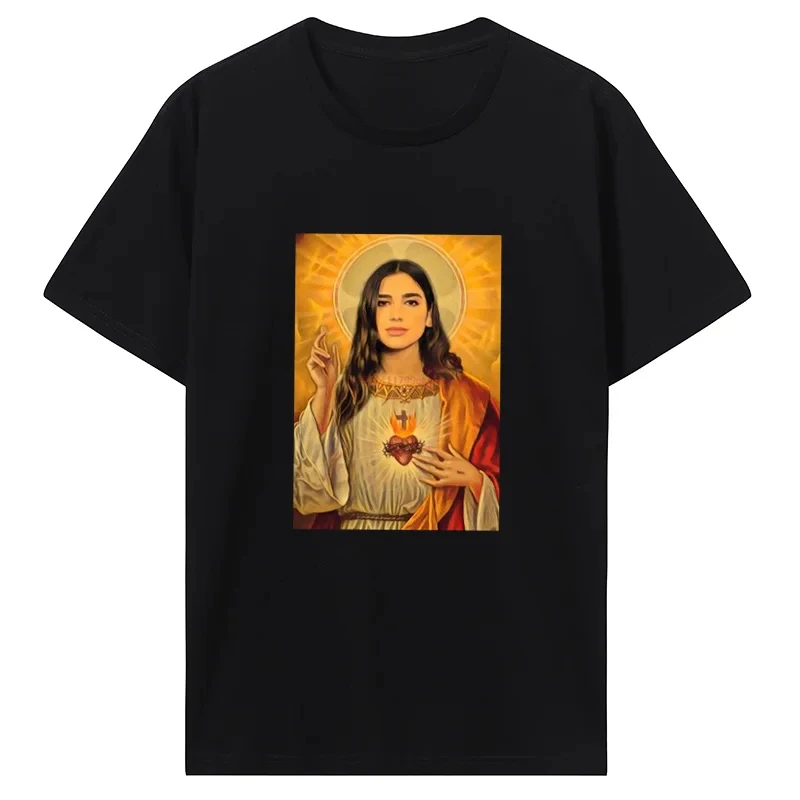 women Graphic Tshirt Introver T-Shirt For Dua Lipa Jesus T Shirt Unisex Tops Tees Women's clothing Streetwear Fashion Y2K