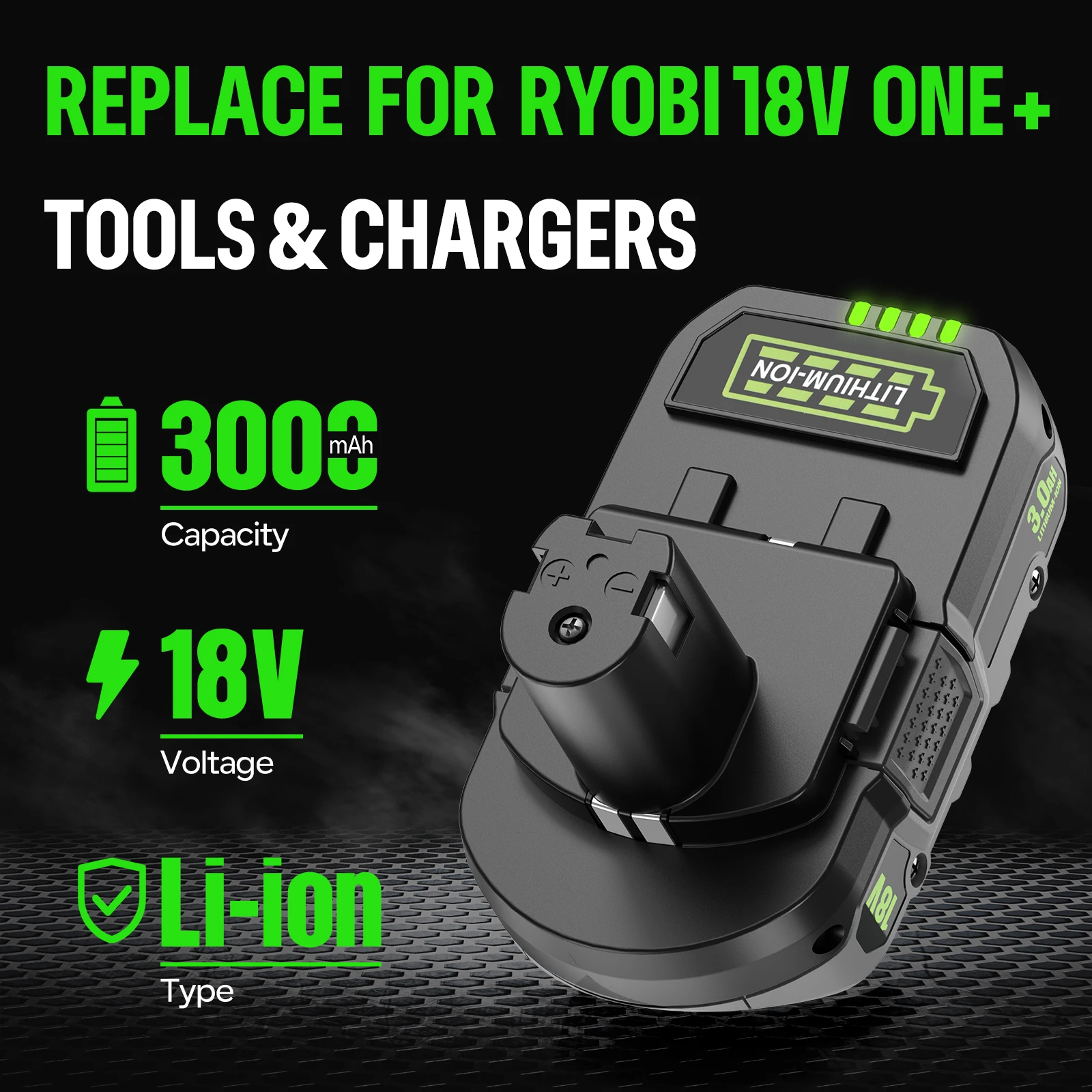 2x Für P108 Ryobi Akku 18V 4,0Ah Lithium Ionen Batterie One Plus RB18L50 P104 e 2x Für P108 Ryobi Akku 18V 4,0Ah Lithium Ionen Batterie One Plus RB18L50 P104 e