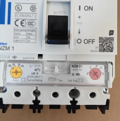 New NZMB1-A125 protection moulded case Circuit breaker EA