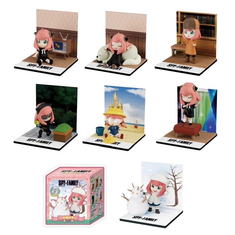 

Spy X Family Anya Forger Fun Time Series Blind Box Toys Cute Figures Doll Mystery Box Model Surprise Birthday Gift