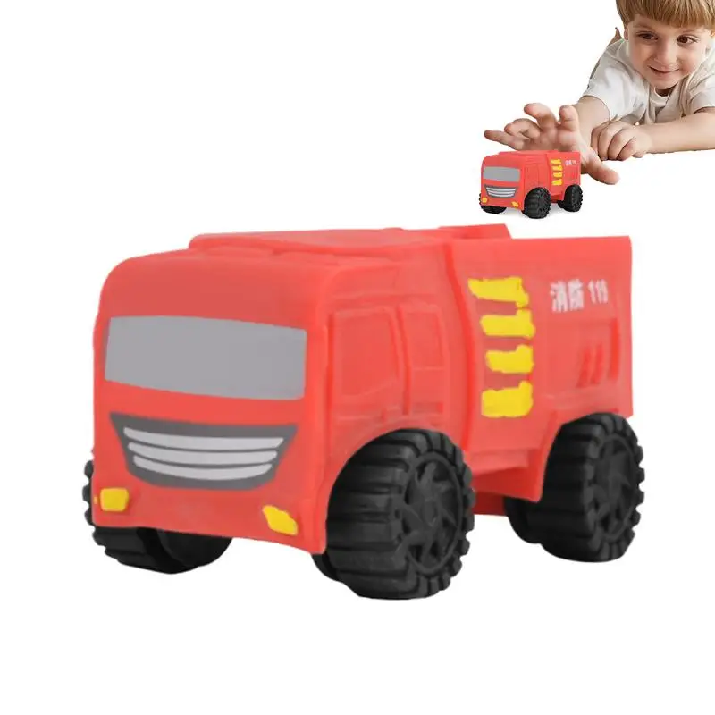 Stretch Car Toy Fire Truck Kneading Deformed Educational Toy Car Novelty Props Sensory Toy For Stress Relaxing