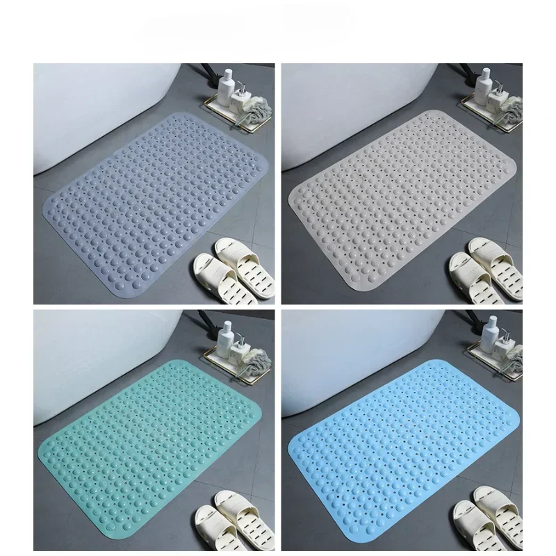 Bathtub Mat, Drain Holes and Suction Cups Help Keep in Place on Tub Floor, Soft on Feet Shower and Bath Mats, Bathroom Accessori