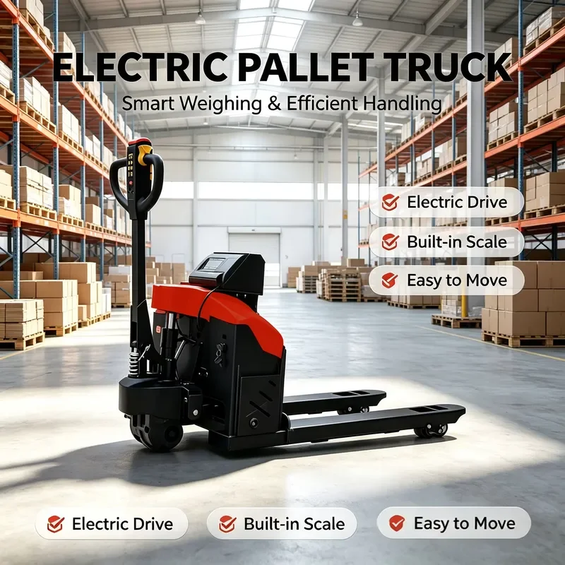 Electric Pallet Truck with Fast Charging Function for Long Distance and Complex Terrain Operations
