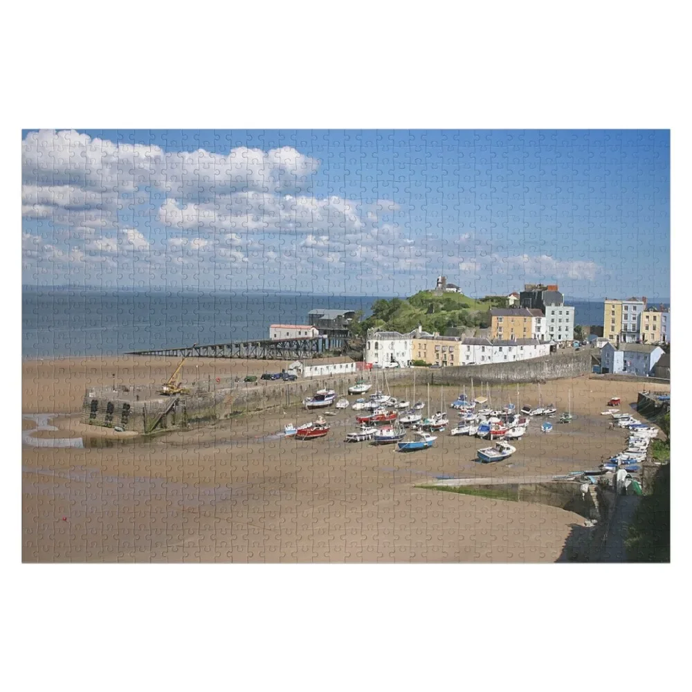 

Пазл Tenby Harbor, персонализированный подарок, персонализированный деревянный пазл с именем