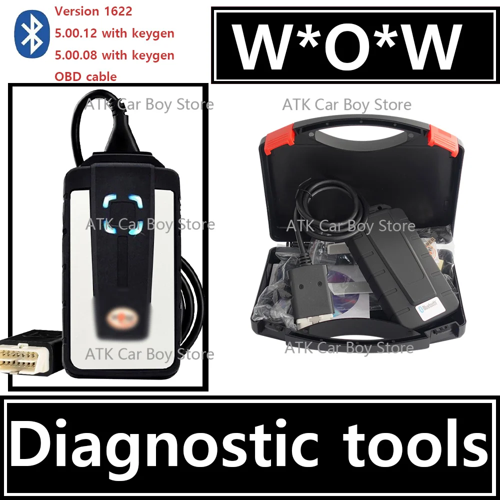 2024 narzędzie diagnostyczne skanera OBD W-O-W Snooper 5.00.12 z Keygen V5.008 R2 Delp-his Car Keygen Bluetooth ISS ISI VOLT-AGE CH-ECK Najnowsza