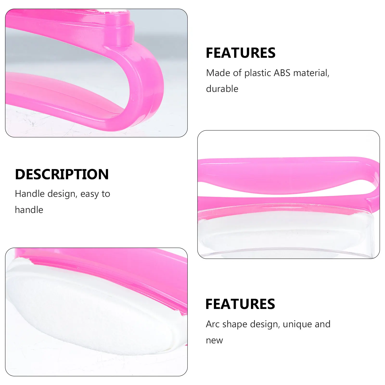 

3pcs Polish Brush Sheepskin Wax Brush Pink Art Accessory Polishing Manicure Supply Nail Care Buffer Waxing Tool Nail Buffer Tool