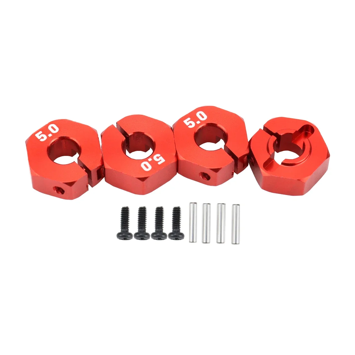 Aluminum 5/6/7/8/9/10/11/12mm Adapter Hex 12mm Drive Hub with Pin Screws for RC Auto Track Truck HSP HPI Tamiya Traxxas Slash