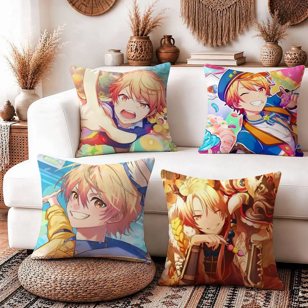 Star T-Tenma Tsukasa HD-Printed Square Sofa Pillow Cover Solid Color Living Room Home Decor Cushion Case