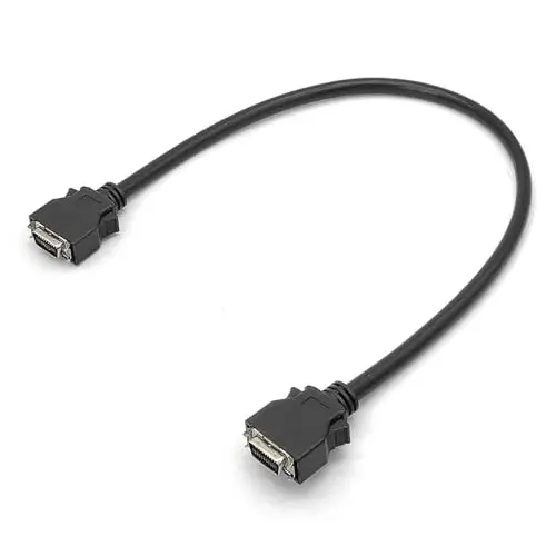 SCSI MDR 20Pin Straight Snap Male to Male Connector with 0.5M Cable Data Transfer Connector