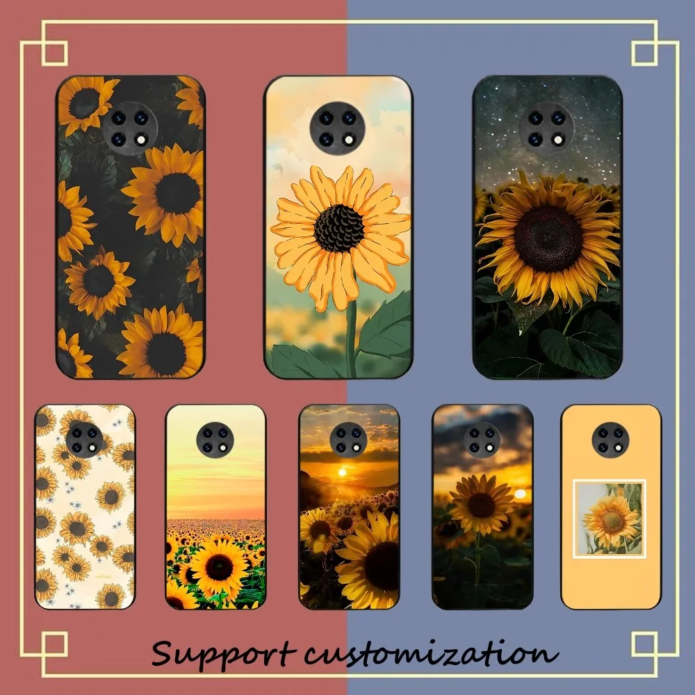 

Sunflower Flower Phone Case For Redmi Note 4 X 5 A 6 7 8 Pro T 9 Pro 9S 10 Pro 11 Pro 11S 11Epro PocoM3pro