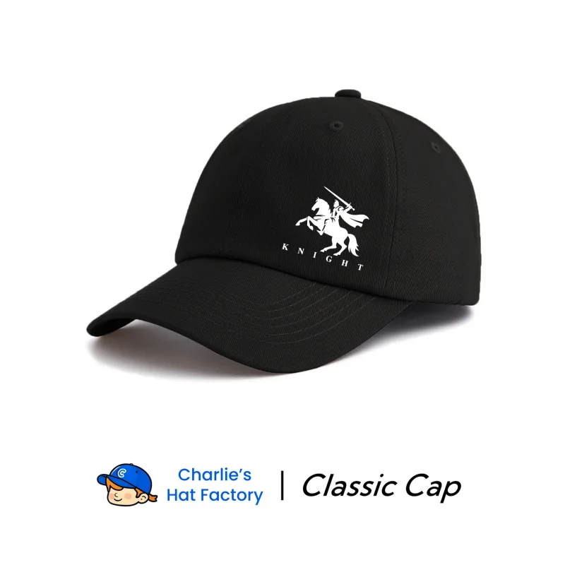 1 pc knight Printed Baseball Cap, Stylish Trendy Classic Soft Sweatband Adjustable Size