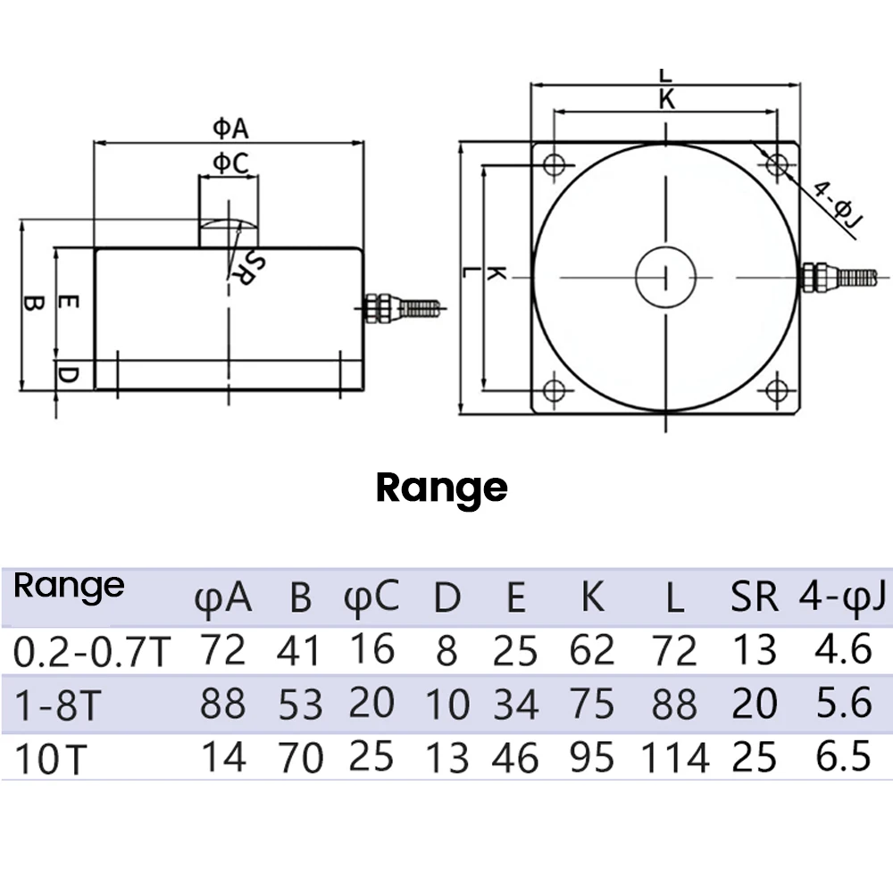 DYLF-101 Spoke Load Cell Tensile Force Measurement Transmitter Output 0-10V 4-20mA 42CrMo Alloy Steel