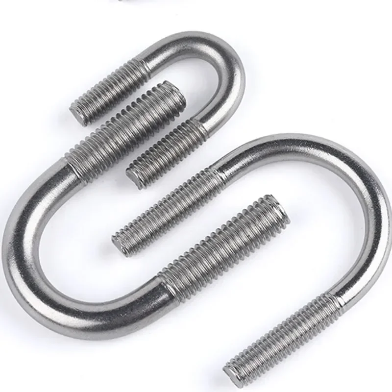 M8 8mm 304 Stainless Steel  A2 U-Bolts Round Bend U-Bolt U Clamp screws