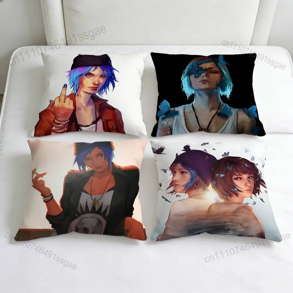 

L-Life is S-Strange Chloe Decorative Square Pillow Cover Modern Cushion Case for Living Room Bedroom