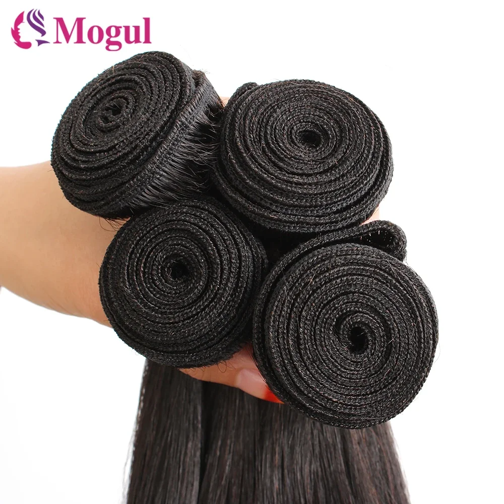 10a Knochen glattes menschliches Haar Bündel natürliche Farbe Doppels chuß brasilia nisches Haarweb bündel 10-30 "remy rohe Haar verlängerungen Mogul