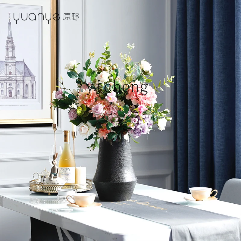 

13 Luxury Artificial Flowers Natural Style Living Room Indoor Dining Table Entrance Coffee Table Decorative Flower Arrangement