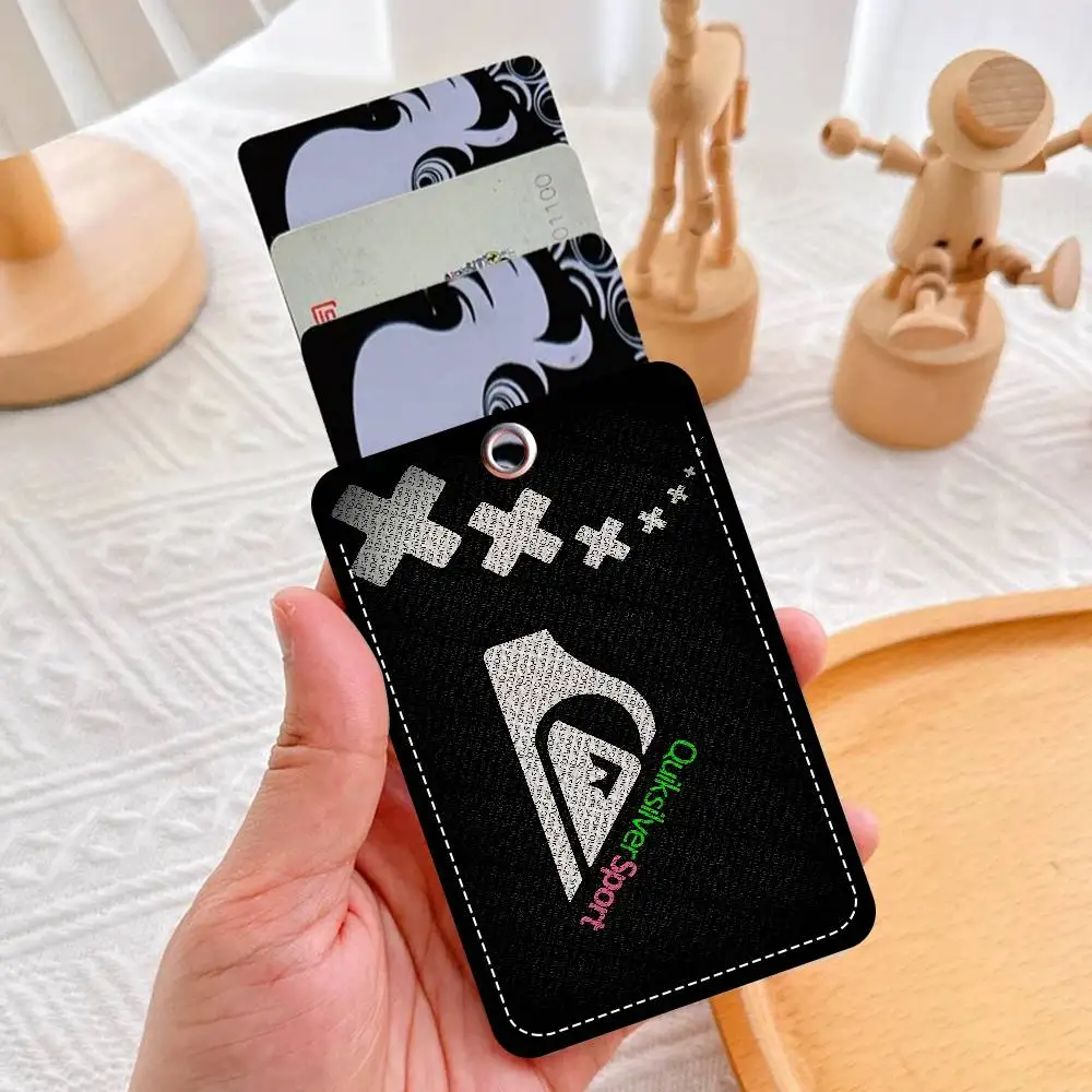 Q-QuiksilverS مكتب التموين الرجال والنساء بطاقة الائتمان Keyrings بطاقة الطالب حامل بطاقة الهوية بطاقة حامل الاعتماد #5