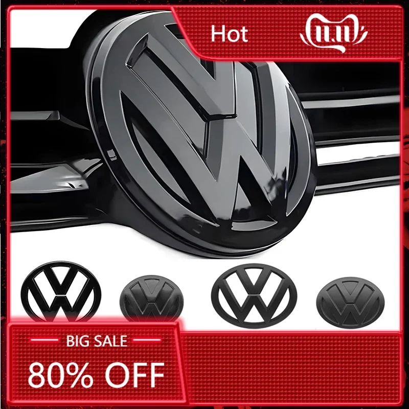 

Для VOLKSWAGEN VW, 2 шт., накладки на эмблему автомобиля из АБС-пластика для VW Golf 7.5, на переднюю решетку и задний багажник, аксессуары для Volkswagen Go