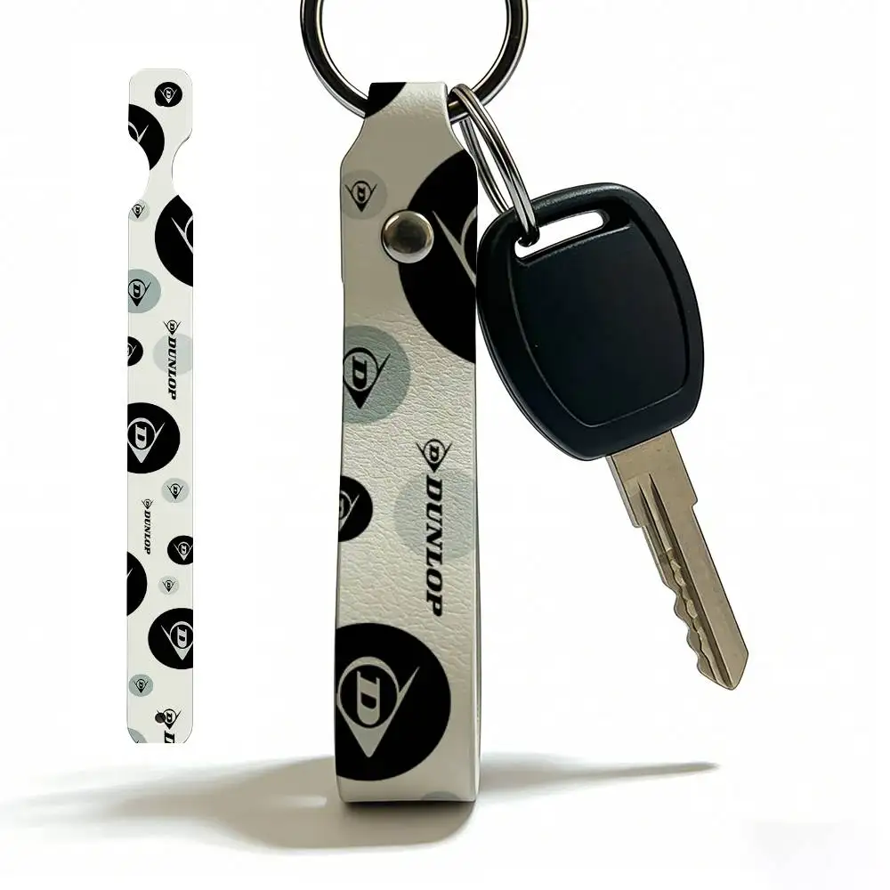 

Брелок для ключей из искусственной кожи Dunlop, универсальный держатель для ключей от мотоцикла, подарок для мужчин-мотоциклистов