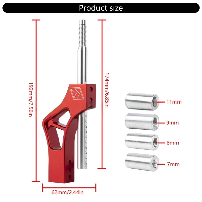 Adjustable Car Gear Shifts Knob Extender General Fit Aluminum Shifters Lever Ergonomic for Enhances Driving Comfort