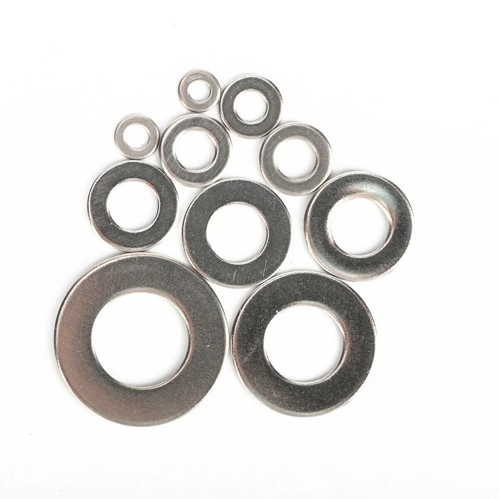 Washer 600pcs 304 Stainless Steel for M1 M2 M2.5 .5 M5 for m6 M8 for m10 Metric Threads in Mechanical Repairs
