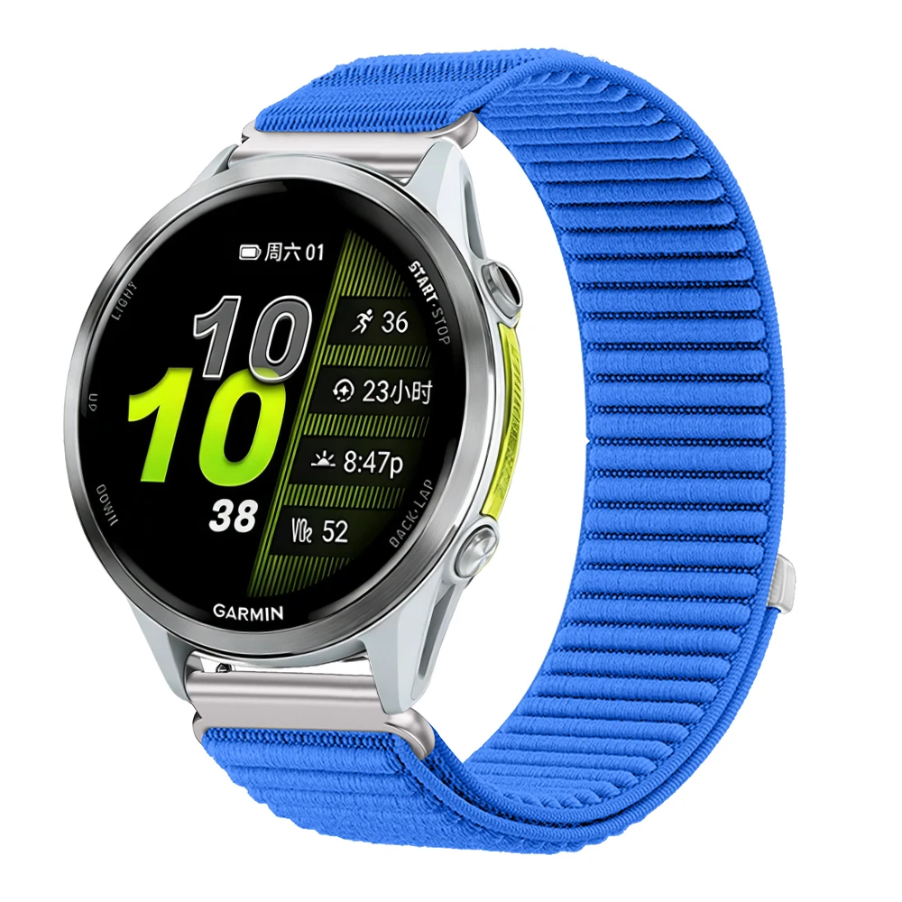 18/20/22mm Nylon Bandje voor Garmin Venu 4 3 3s Sq 2 Plus/Vivoactive 6 5 4 3s Gevlochten Armband voor Garmin Forerunner 255S 645 245
