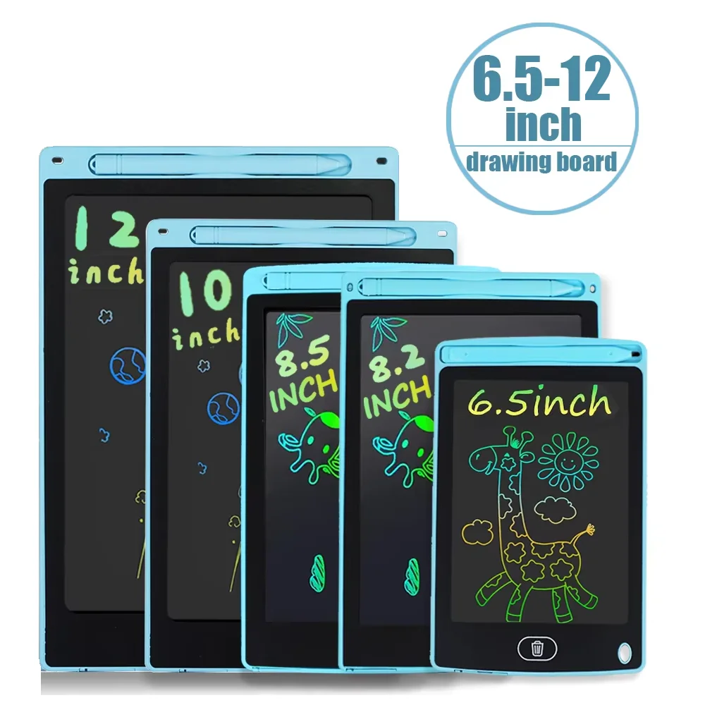 12/10/8.5/6.5/4.5inch LCD Graphic Tablet Drawing Sketchpad Handwriting Blackboard Birthday Gifts/Christmas/Travel Toys For Kids