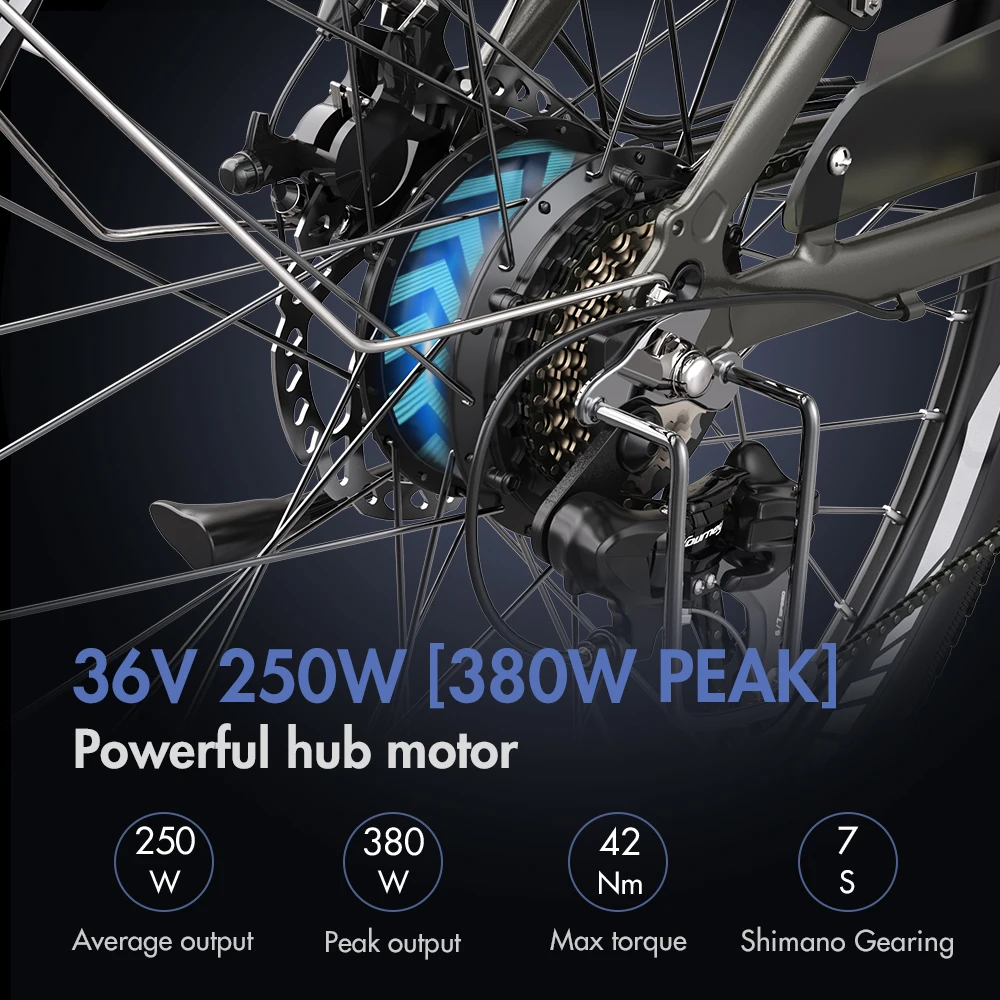 Fafrees F26 Pro Electric Bicycle for Men Mountain Bike 250W 36V 14.5Ah Lithium Battery City E-bike