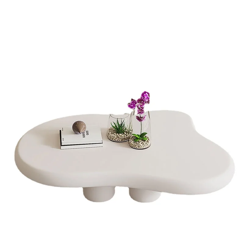 White Korea Coffee Tables Living Room Luxury Modern Tea Table Irregular Italian Waterproof Stoliki Kawowe Interior Decoration