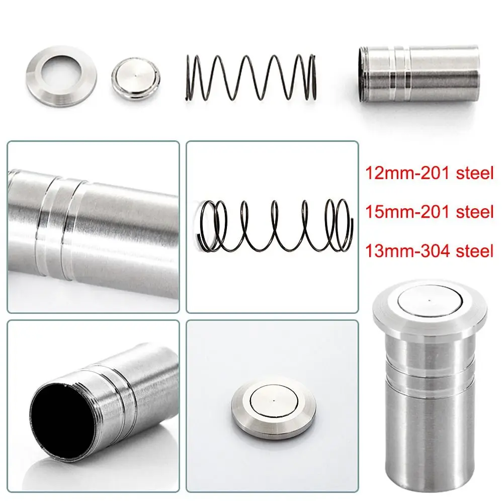 Durable Dust-proof Door Bolt Cover Stainless Steel with Accessories Latch Cover Invisible Hardware Door Latch Protection Door