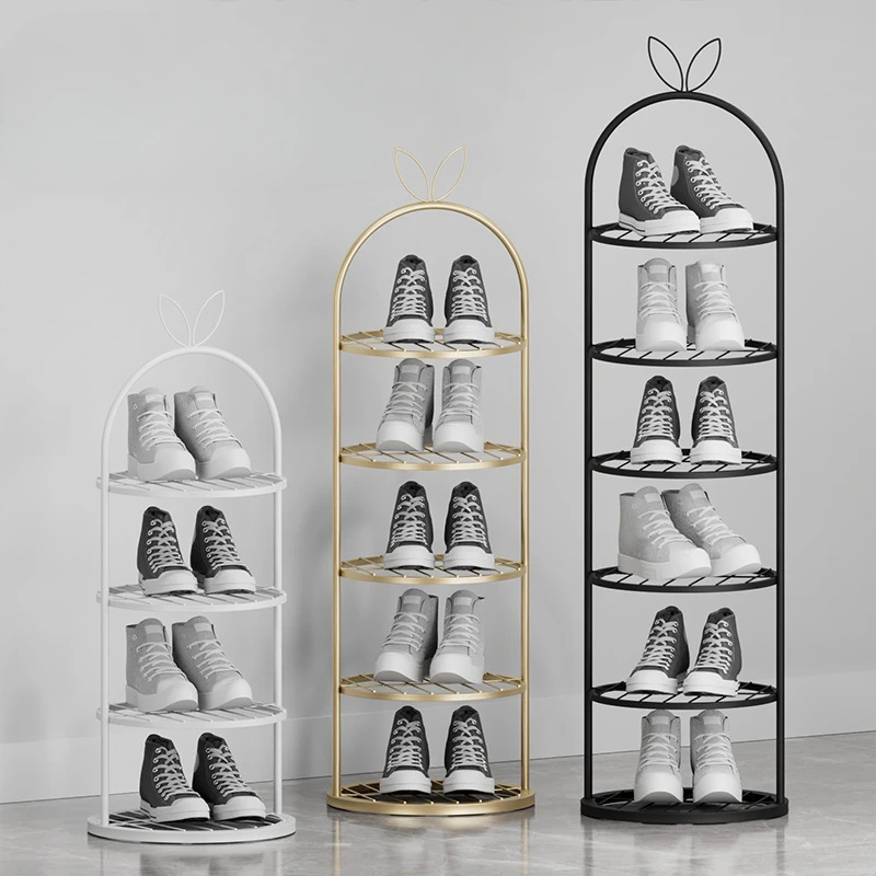 Iron Art Simple Home Multi Story Children's Shoe Cabinet Office Dormitory Bedroom Storage Shoe Rack Cute Type Saves Space