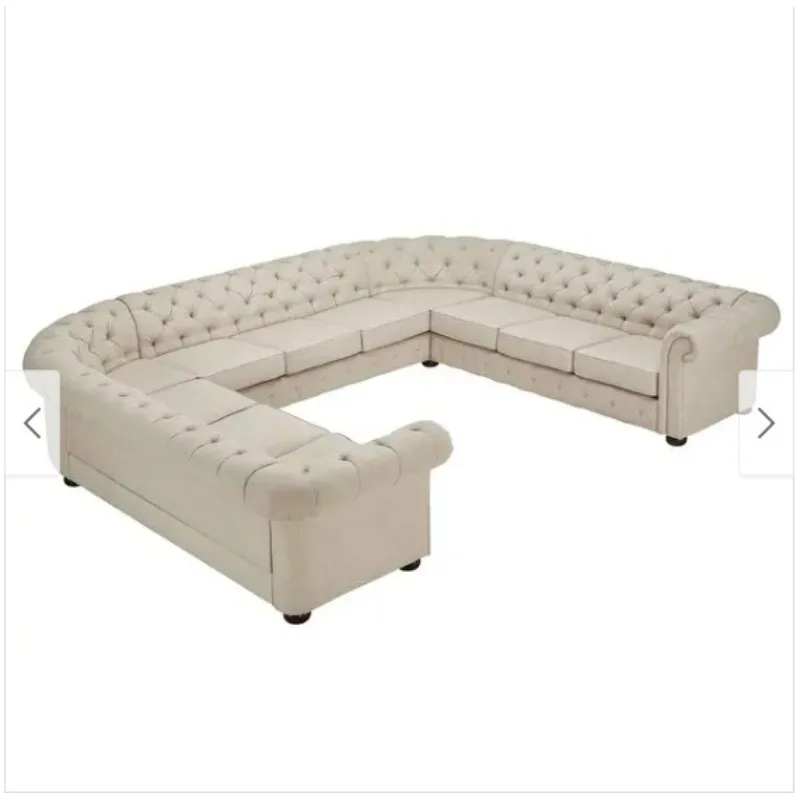 Modern simple ins Internet celebrity combination corner U-shaped leisure designer fabric buckle sofa combination home