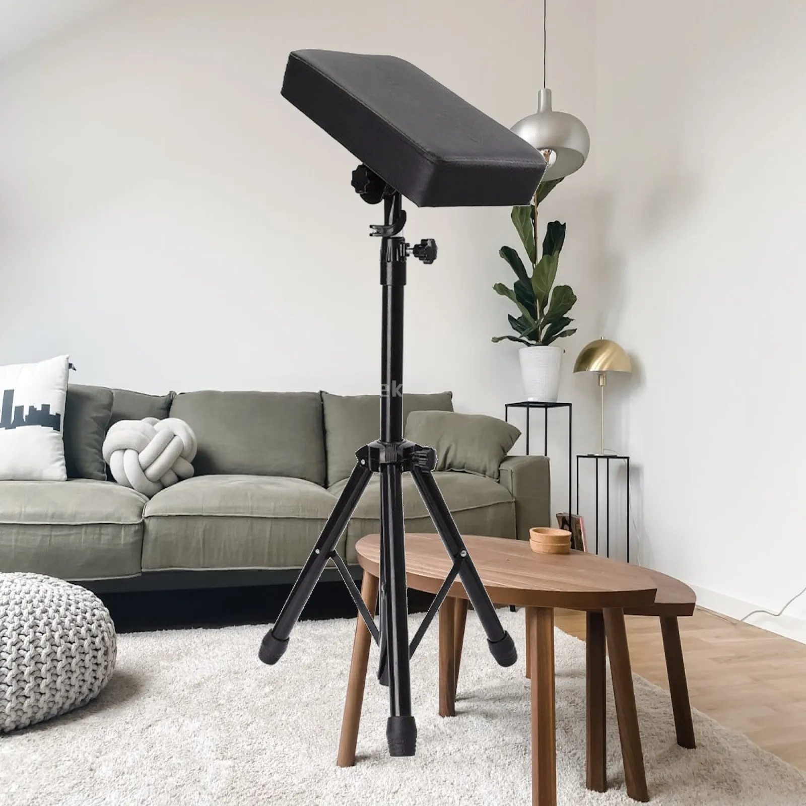 Heavy Duty Tattoo Arm Support Rest Adjustable Height Padded Cushion Leather Covered Metal Stand for Tattoo Equipment and