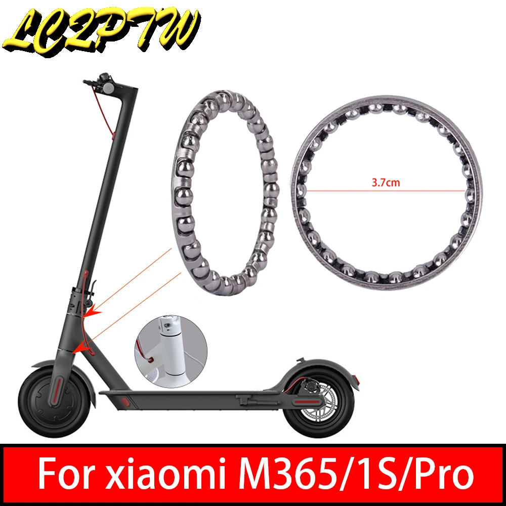 2PCS Front Fork Tube Bearing Bowl Rotating Parts Vertical Rod Rotating Ball Steering Device for Xiaomi M365/Pro Electric Scooter