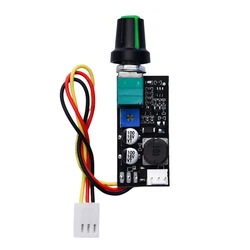 DC Motor Governor 5V 12V Adjustable Speed Controller Regulation Switch with Speed Control Knob 2/3 Wire Fan Speed Governor Noise