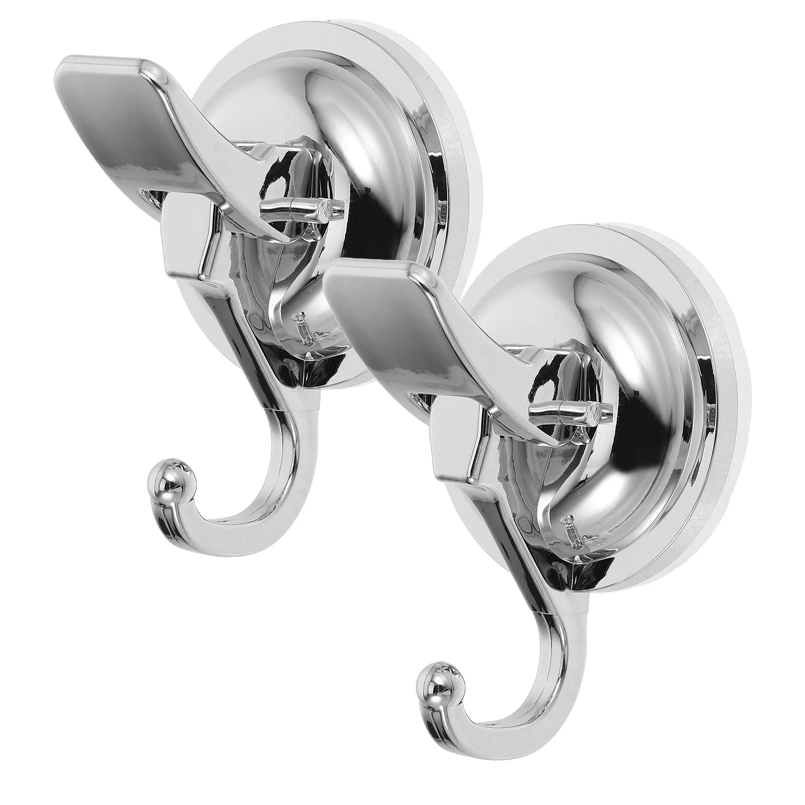 

2Pcs Suction Cup Hook Heavy Duty Bathroom Kitchen Shower Towel Hanger for Glass Tile Stainless Steel Reusable Strong Hold