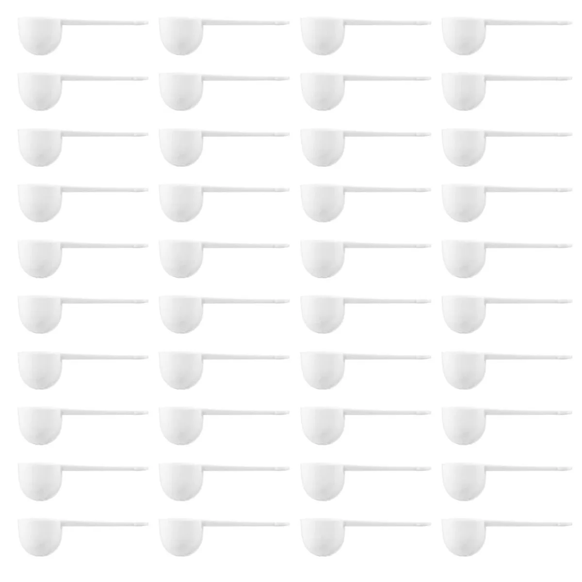 100Pcs 5g/10ml Coffee Measuring Scoop Tablespoon Plastic Spoon for Coffee Bean Milk Powder Fruit Powder Kitchen Spoon