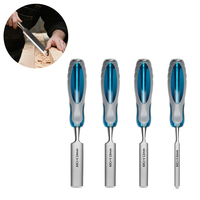 4pcs Wood Chisel Set 6/12/18/24mm Woodworking Carving Chisel Kit With Premium Blades For Wood Carving Tools Carpenter Hand Tool