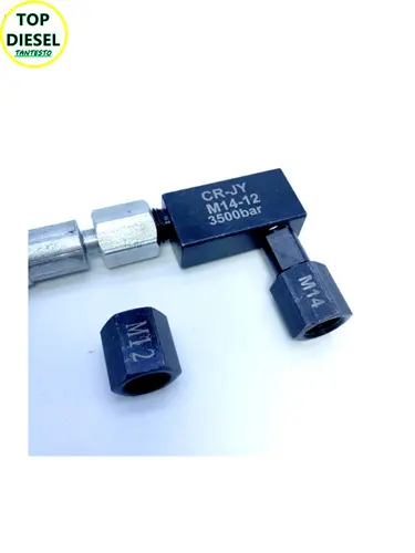 Imagen 2 del producto Juntas de conversión de prueba de tubo de inyector de bomba diésel Common Rail M14-12/14 herramientas de reparación de conjunto