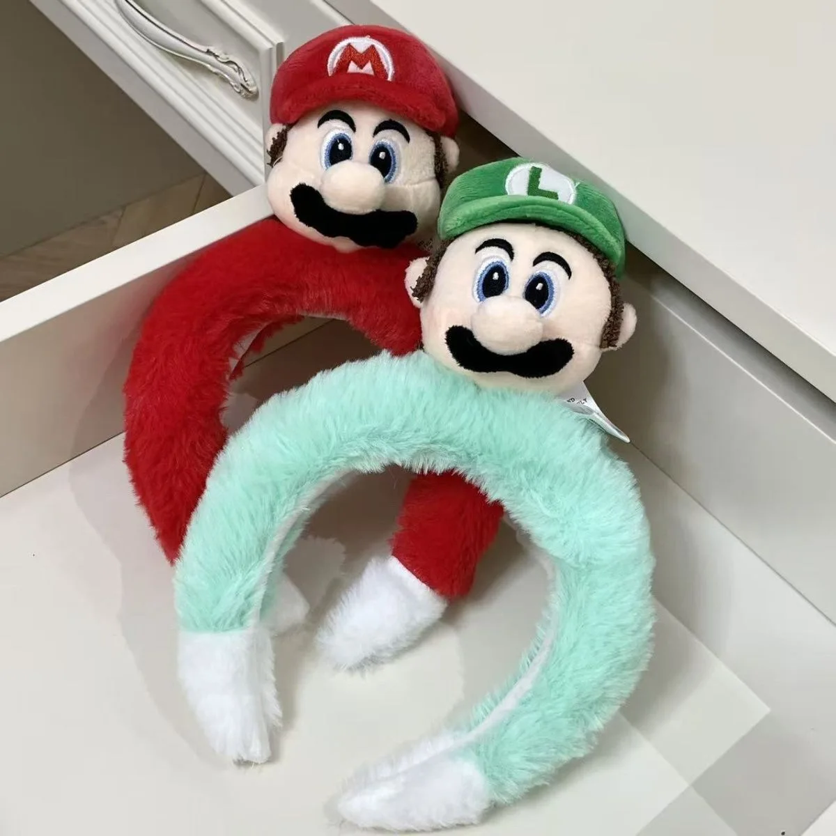 Cute Cartoon Super Mario Bros Personalized Creative Comic Three-dimensional Funny Hairband Headband Gift