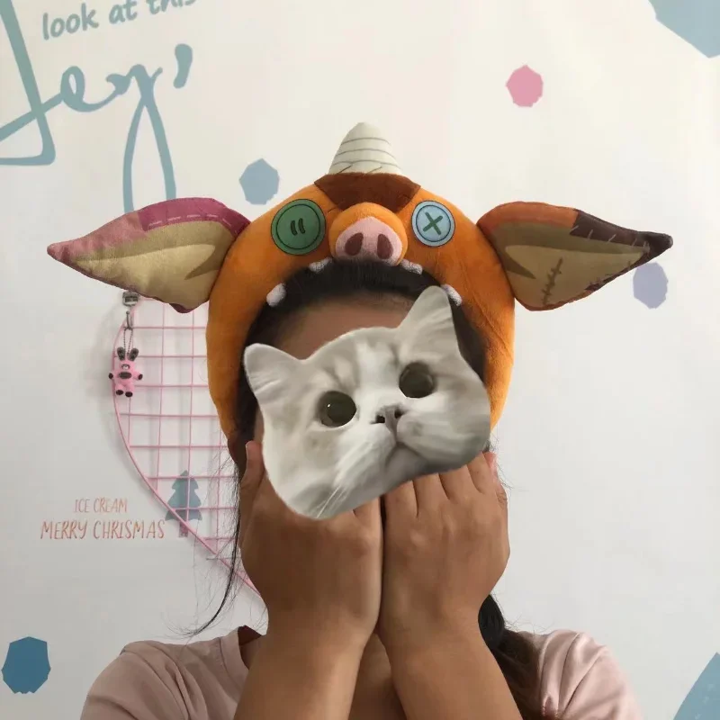 Accesorio de Cosplay de Link de la Leyenda de Zelda, Diadema Kawaii con Orejas de Cerdo, Divertido Accesorio para el Cabello con Orejas de Dibujos Animados
