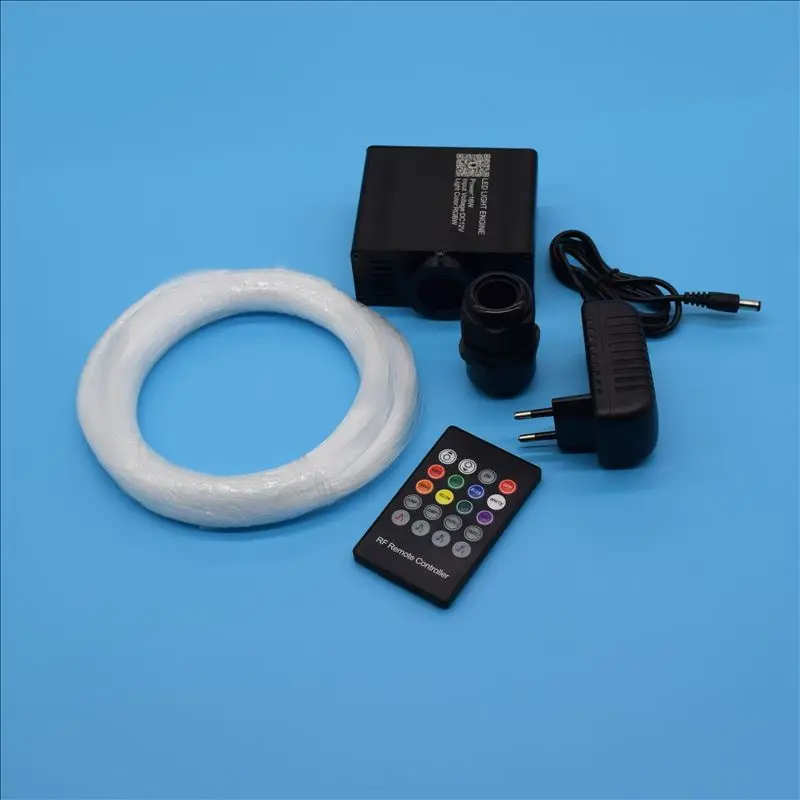 Bluetooth APP 16W RGBW LED Light Engine With Sparkle PMMA Fiber Optic Cable LED Light Kit For Starry Sky Effect Ceiling