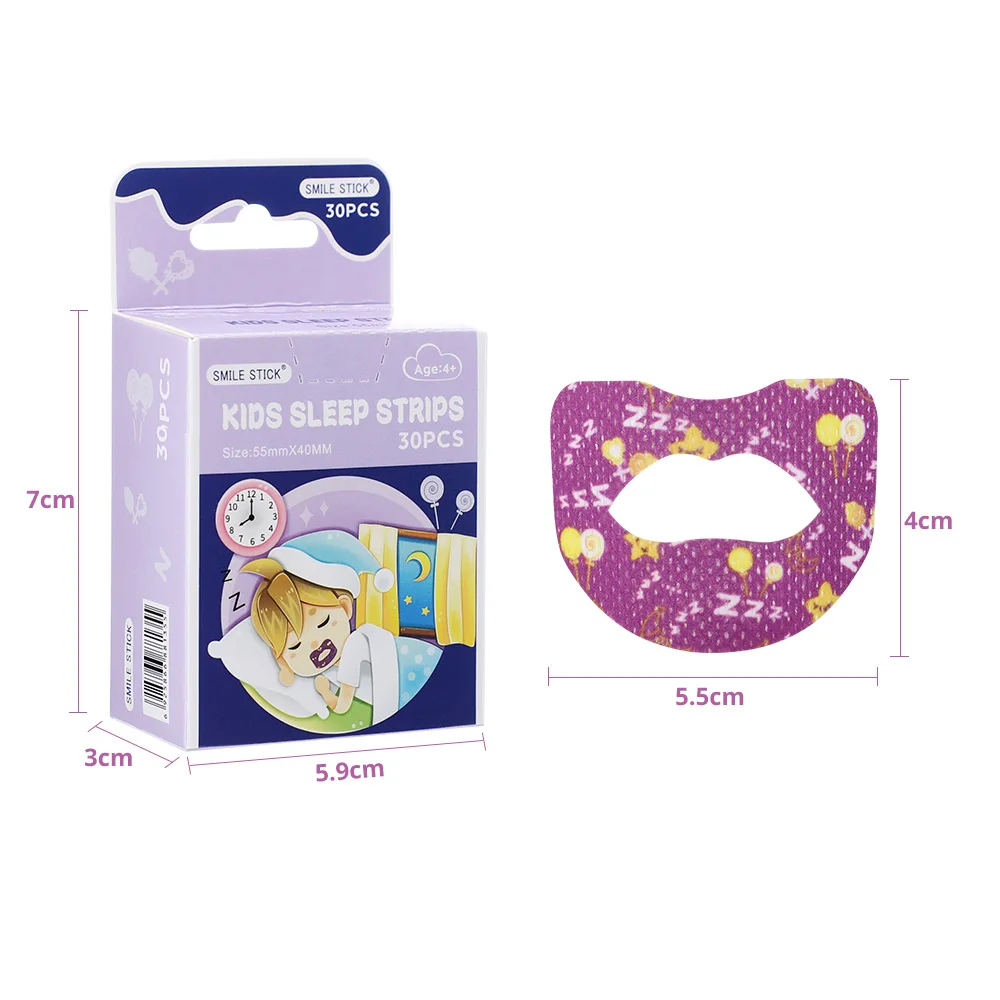 Breathing Correction Sticker Sleeping Sticker Stop Snoring Stickers Children Sleep Mouth Closure Tape to Prevent Mouth Opening