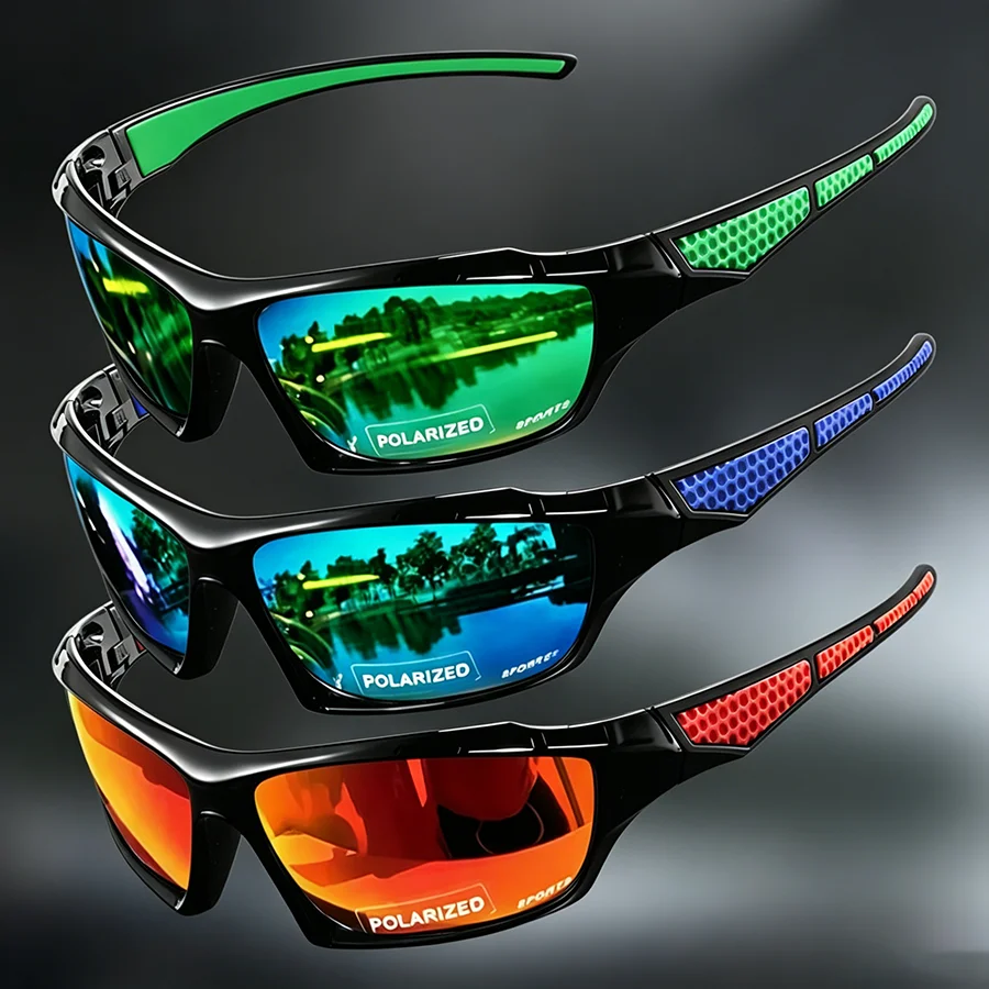 Modne sportowe okulary przeciwsłoneczne Spolaryzowana ochrona UV Spersonalizowane okulary Okrągła ramka Metalowe okulary męskie i damskie UV400